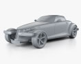 Plymouth Prowler 2002 3D模型 clay render