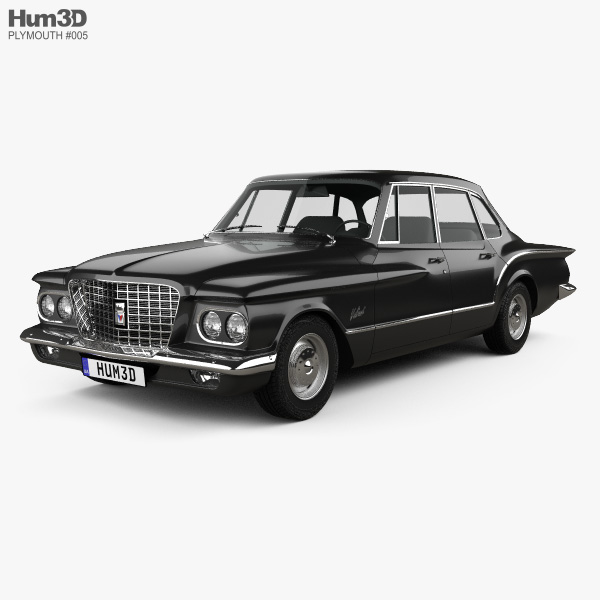 Plymouth Valiant sedan 1960 3D model