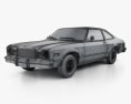 Plymouth Volare coupe 1977 3d model wire render