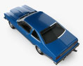 Plymouth Volare coupe 1977 3D模型 顶视图