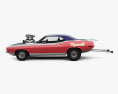 Plymouth Barracuda Dragster 1974 3d model side view