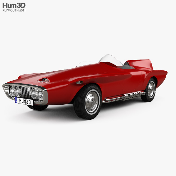 Plymouth XNR 1960 3D model