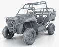 Polaris MRZR 2 Military Tan 2016 3Dモデル clay render