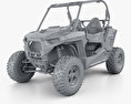 Polaris RZR S 900 2017 3d model clay render