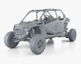 Polaris RZR Pro R 4 Sport 2022 3d model clay render
