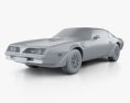 Pontiac Firebird Trans Am 1977 3D 모델  clay render