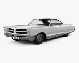 Pontiac Bonneville hardtop дводверний 1966 3D модель