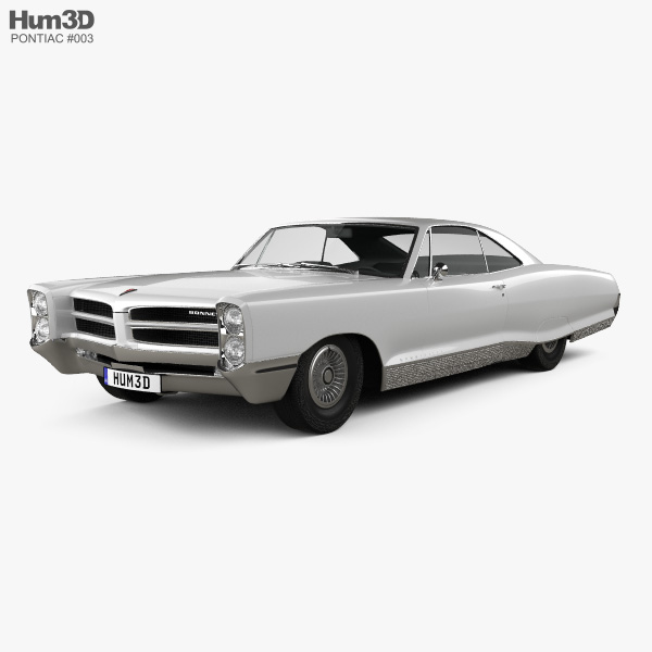 Pontiac Bonneville hardtop 2-door 1966 3D model