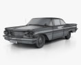 Pontiac Ventura クーペ 1960 3Dモデル wire render
