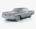 Pontiac Ventura coupé 1960 Modello 3D clay render