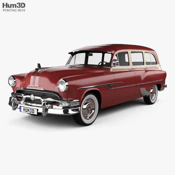 Pontiac Chieftain Deluxe Station Wagon 1953 3D model