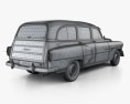 Pontiac Chieftain Deluxe Station Wagon 1953 3d model