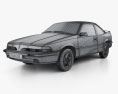 Pontiac Sunbird GT Coupe 1993 3D-Modell wire render