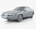 Pontiac Sunbird GT Coupe 1993 3D-Modell clay render