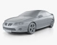 Pontiac GTO 2005 3D-Modell clay render
