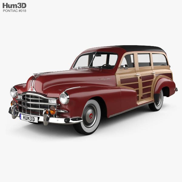 Pontiac Streamliner Eight Station Wagon 1947 3D model