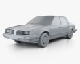 Pontiac 6000 STE 1983 3d model clay render