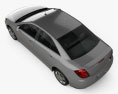 Pontiac G6 2009 3D模型 顶视图