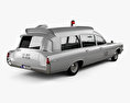 Pontiac Bonneville Station Wagon Ambulância Kennedy 1963 Modelo 3d vista traseira