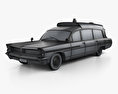 Pontiac Bonneville Station Wagon Ambulance Kennedy 1963 3d model wire render