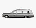 Pontiac Bonneville Giardinetta Ambulanza Kennedy 1963 Modello 3D vista laterale