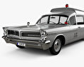Pontiac Bonneville Station Wagon Ambulancia Kennedy 1963 Modelo 3D