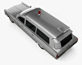 Pontiac Bonneville Giardinetta Ambulanza Kennedy 1963 Modello 3D vista dall'alto