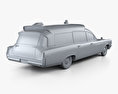 Pontiac Bonneville Station Wagon Ambulancia Kennedy 1963 Modelo 3D