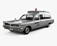 Pontiac Bonneville Station Wagon Ambulance Kennedy with HQ interior 1963 3d model