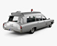 Pontiac Bonneville Station Wagon Ambulance Kennedy with HQ interior 1963 3d model back view