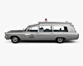Pontiac Bonneville 旅行車 救护车 Kennedy 带内饰 1963 3D模型 侧视图