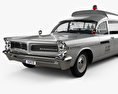 Pontiac Bonneville 旅行車 救护车 Kennedy 带内饰 1963 3D模型