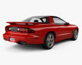 Pontiac Firebird Trans Am 2002 3D模型 后视图