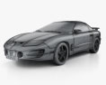Pontiac Firebird Trans Am 2002 3D模型 wire render