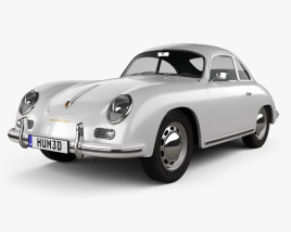 Porsche 356A coupe 1959 3D model
