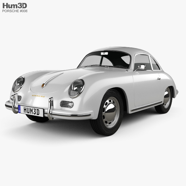 Porsche 356A coupé 1959 Modello 3D