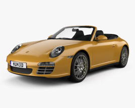 Porsche 911 Carrera 4 敞篷车 2012 3D模型
