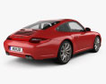 Porsche 911 Carrera 4S Coupe 2012 3d model back view