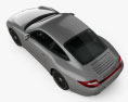 Porsche 911 Carrera 4GTS Coupe 2012 3d model top view