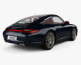 Porsche 911 Targa 4S 2012 3Dモデル 後ろ姿