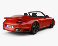 Porsche 911 Turbo カブリオレ 2012 3Dモデル 後ろ姿