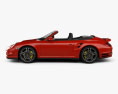 Porsche 911 Turbo cabriolet 2012 3d model side view