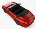 Porsche 911 Turbo カブリオレ 2012 3Dモデル top view