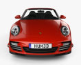 Porsche 911 Turbo カブリオレ 2012 3Dモデル front view