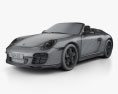 Porsche 911 Speedster 2012 3d model wire render
