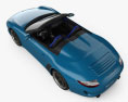 Porsche 911 Speedster 2012 3d model top view