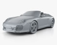 Porsche 911 Speedster 2012 3d model clay render