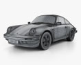 Porsche 911 Carrera Coupe 1987 3D模型 wire render