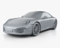 Porsche 911 Carrera S Coupe 2015 3D 모델  clay render