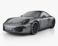 Porsche 911 Carrera S カブリオレ 2015 3Dモデル wire render